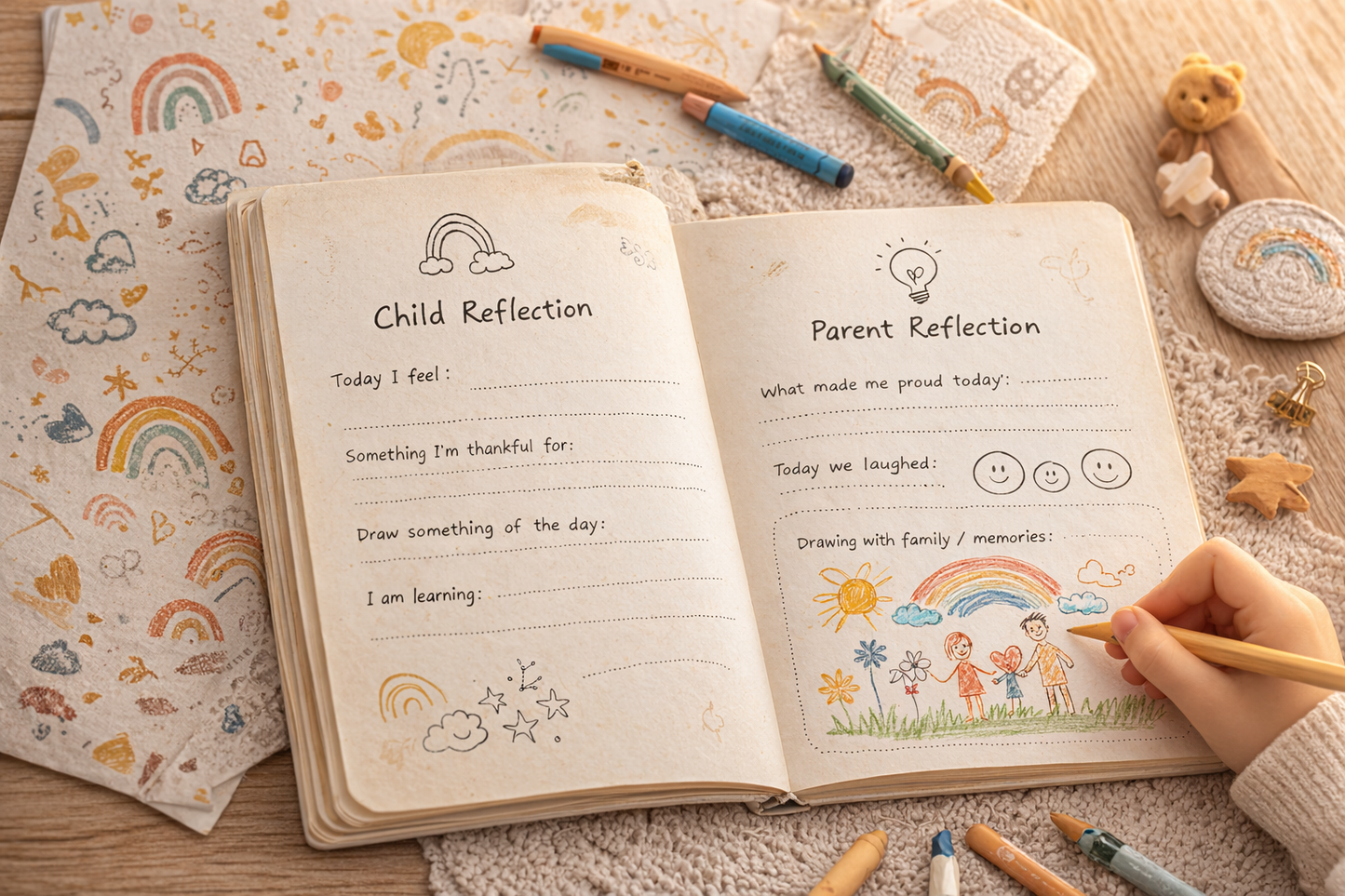 Rainbow Snuggles Journal